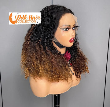 Italian Curly Wiig 13x4 300% density 100% Human Hair