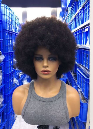 Perruque Afro 100% cheveux humains densité 300