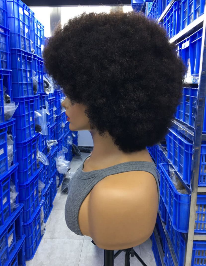 Perruque Afro 100% cheveux humains densité 300