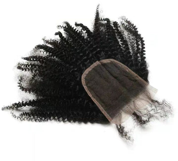 Fermeture afro 4x4 densité 250 100% cheveux humains