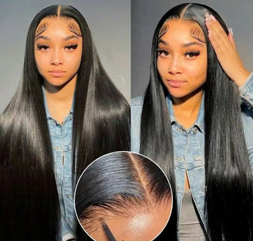 Wear and go straight wig 5*5 250% density