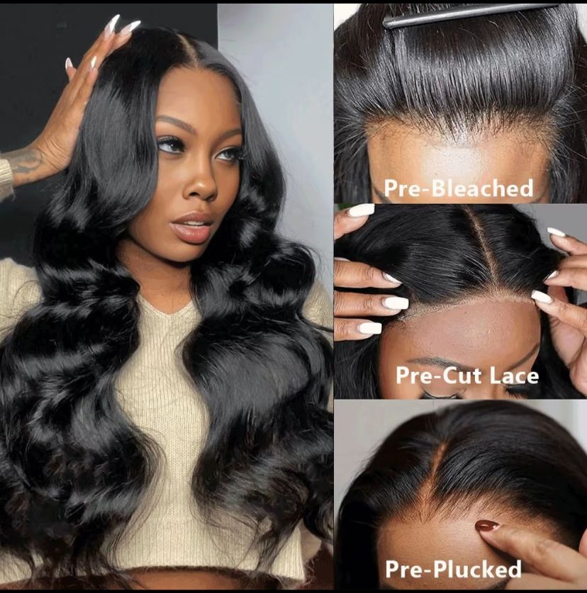 Wear and go body wave wig 5x6 250% density