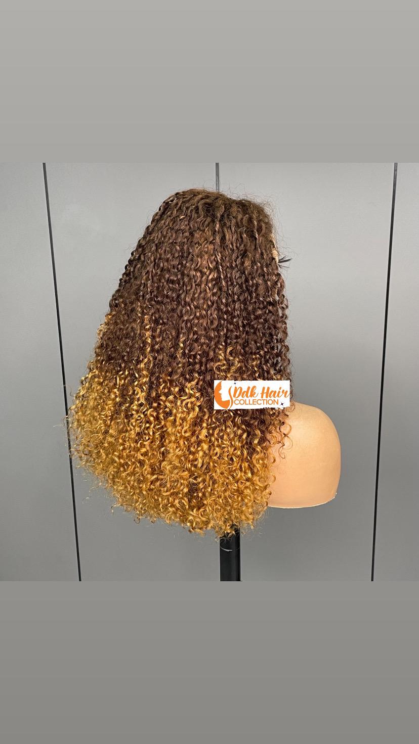 Italian Curly Wiig 13x4  300% density 100% Human Hair