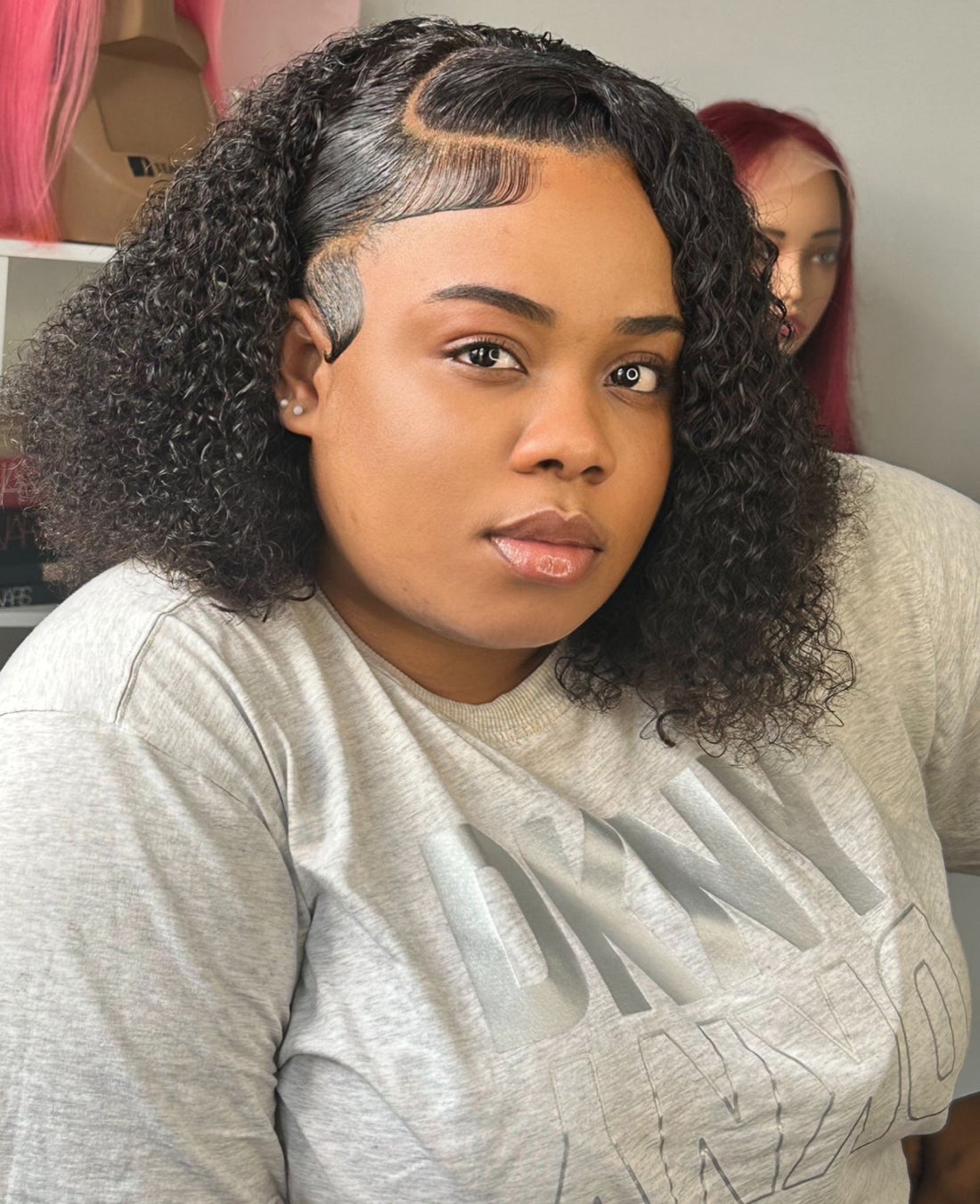 Double drawn kinky curly 250 density