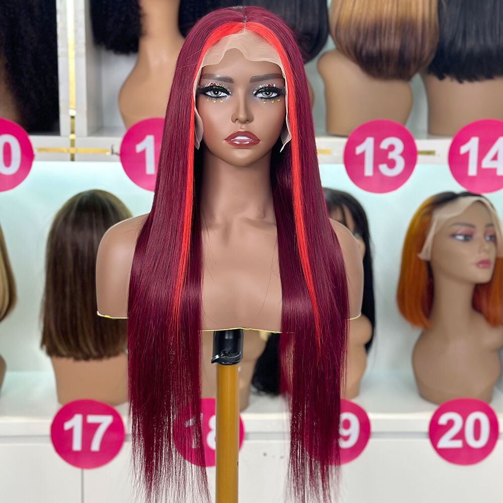 Straight Wig 13x4 full frontal  250% density 100% Human Hair