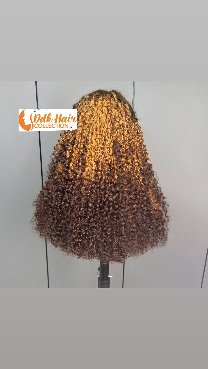 Italian Curly Wiig 13x4  300% density 100% Human Hair