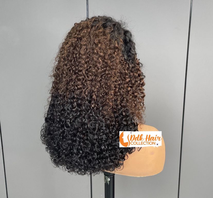 Italian Curly Wiig 13x4  300% density 100% Human Hair